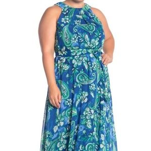 LONDON TIMES Maxi Dress Plus Size NWT